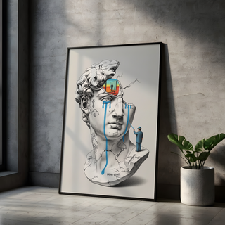Dream Weaver V.2 — Surreal David Bust Wall Art Print
