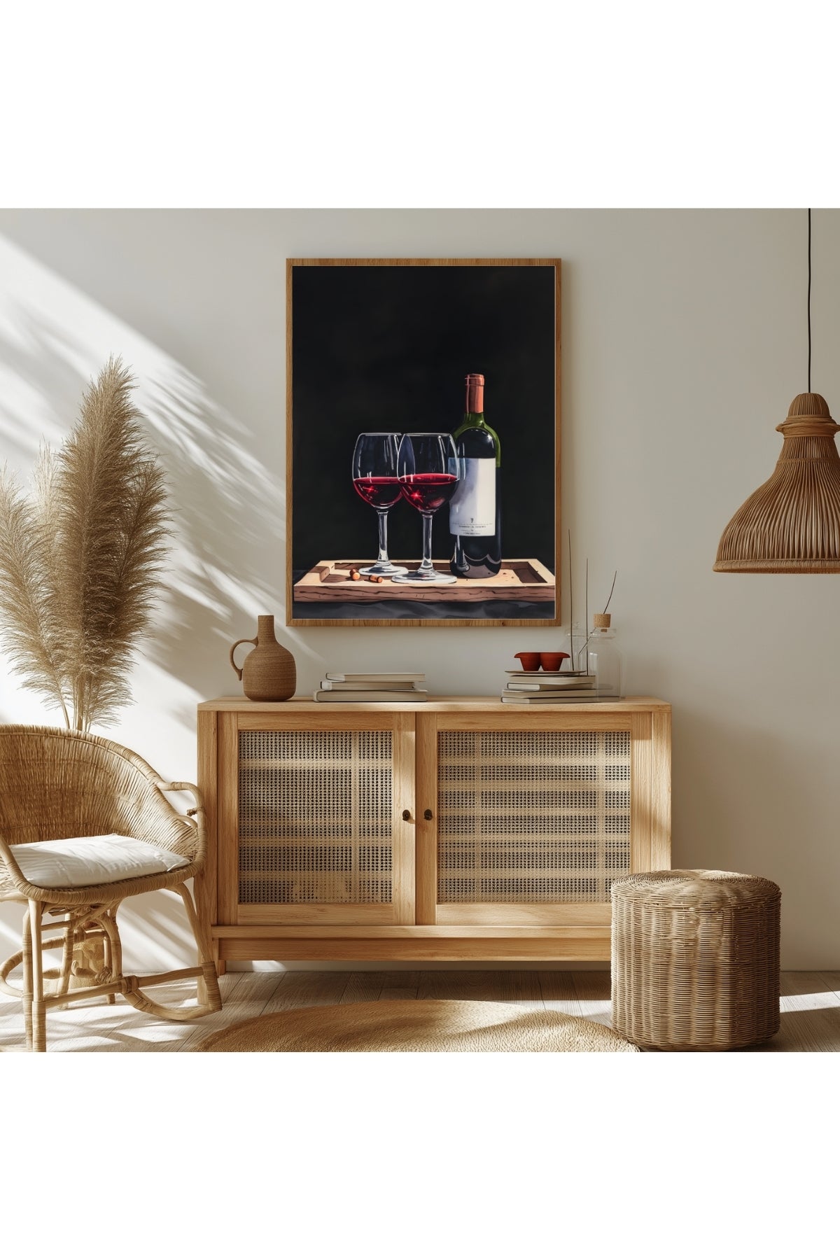 Evening Elegance Wall Art Print — Sophisticated Cocktail Hour Poster