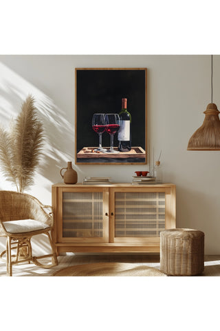 Evening Elegance Wall Art Print — Sophisticated Cocktail Hour Poster