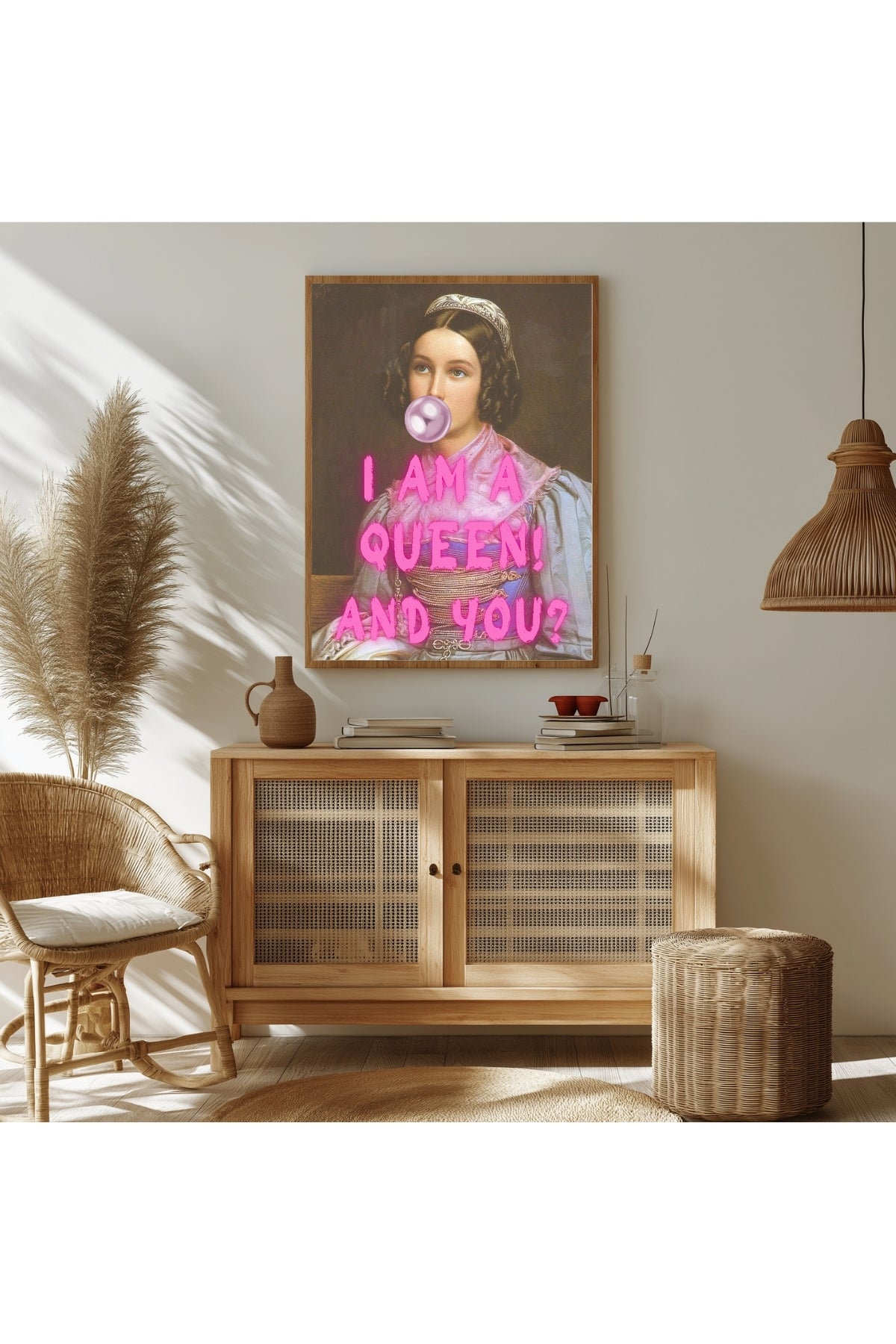I Am Quinn Wall Art Print — Bold Anti-Hero Quote Poster
