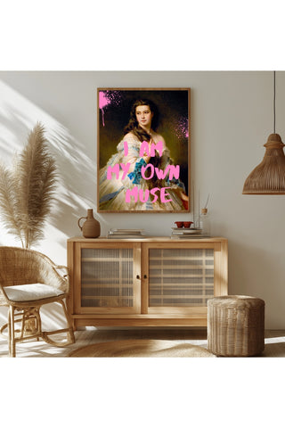I Am My Own Muse Wall Art Print — Self-Love Empowerment Quote Poster
