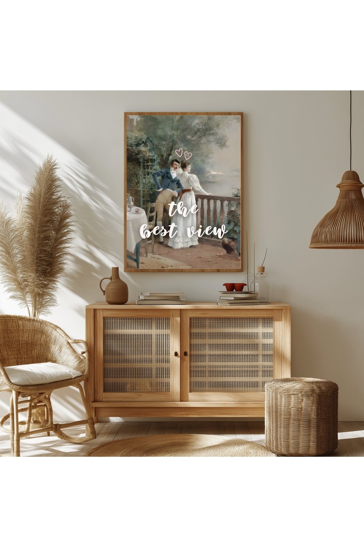 The Best View Wall Art Print — Inspirational Quote Poster