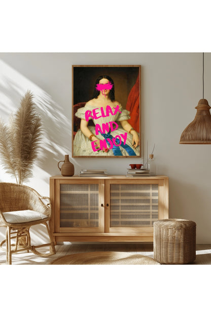 Relax And Enjoy –  Tablo Boyutlarında ve Yüksek Kaliteli Poster