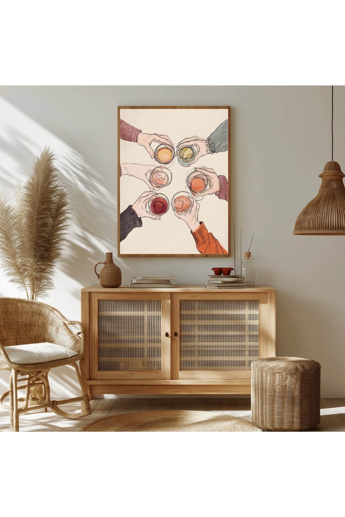 Salude Wall Art Print — Spanish Cheers Toast Quote Poster