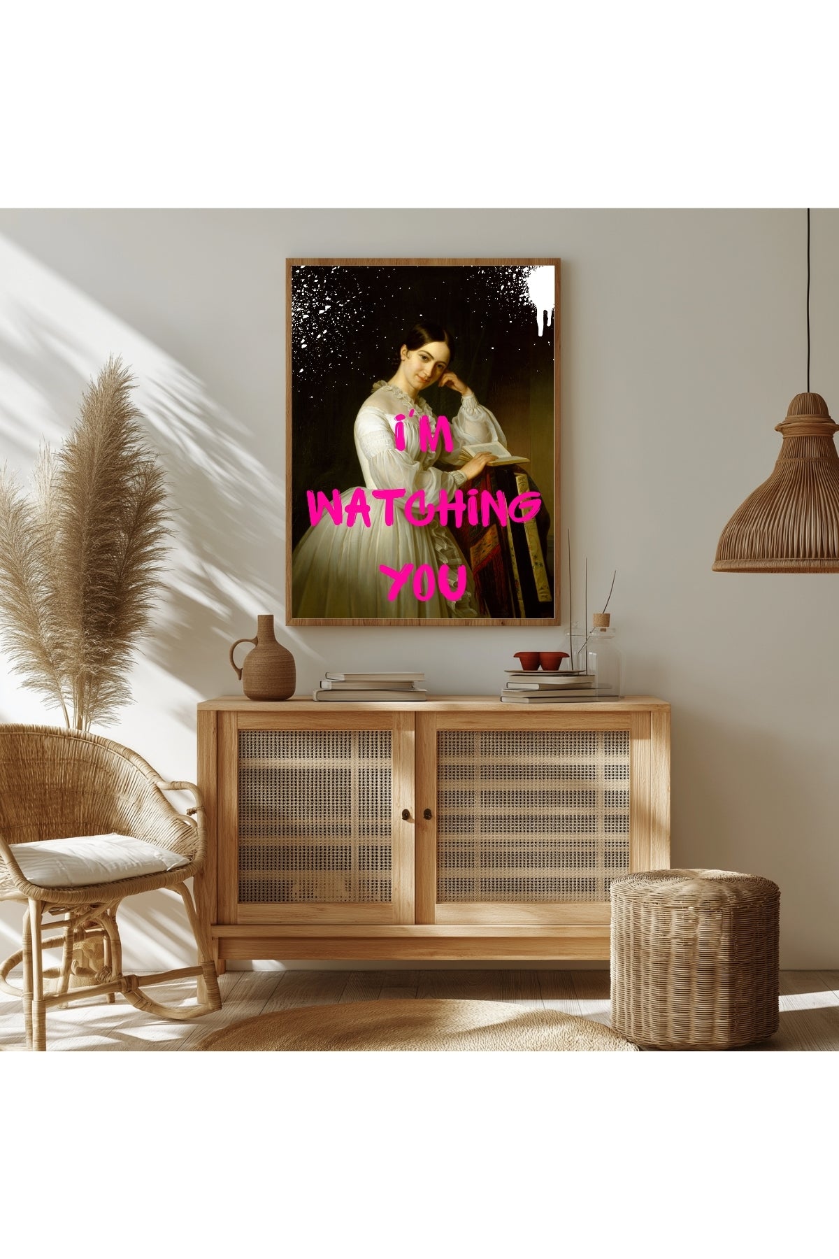 I'm Watching You Wall Art Print — Bold Observant Quote Poster