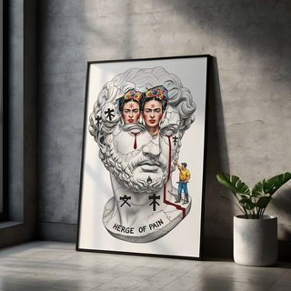 Heritage of Pain — Frida Kahlo Inspired Wall Art Print