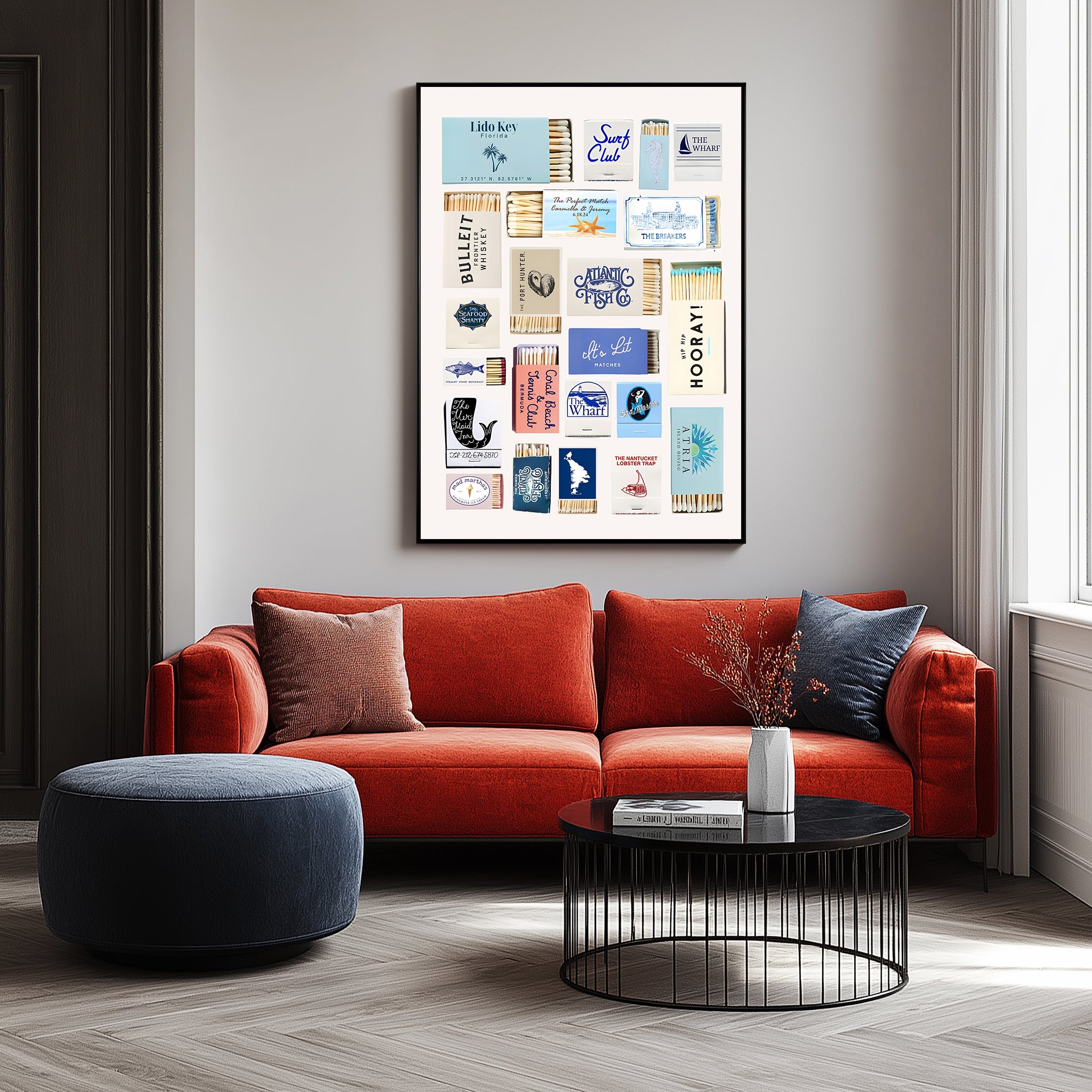 Ephemera Wall Art Print — Vintage Collage Aesthetic Poster