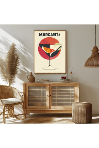 The Margarita Wall Art Print — Classic Tequila Cocktail Poster