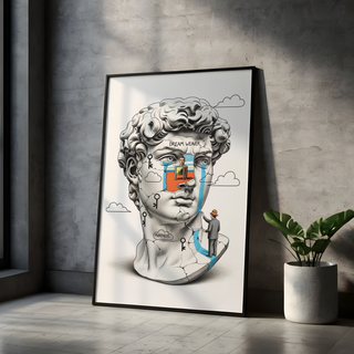 Dream Weaver Morpheus — Surreal David Bust Wall Art Print