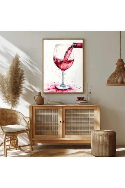 Crimson Cascade –  Tablo Boyutlarında ve Yüksek Kaliteli Poster