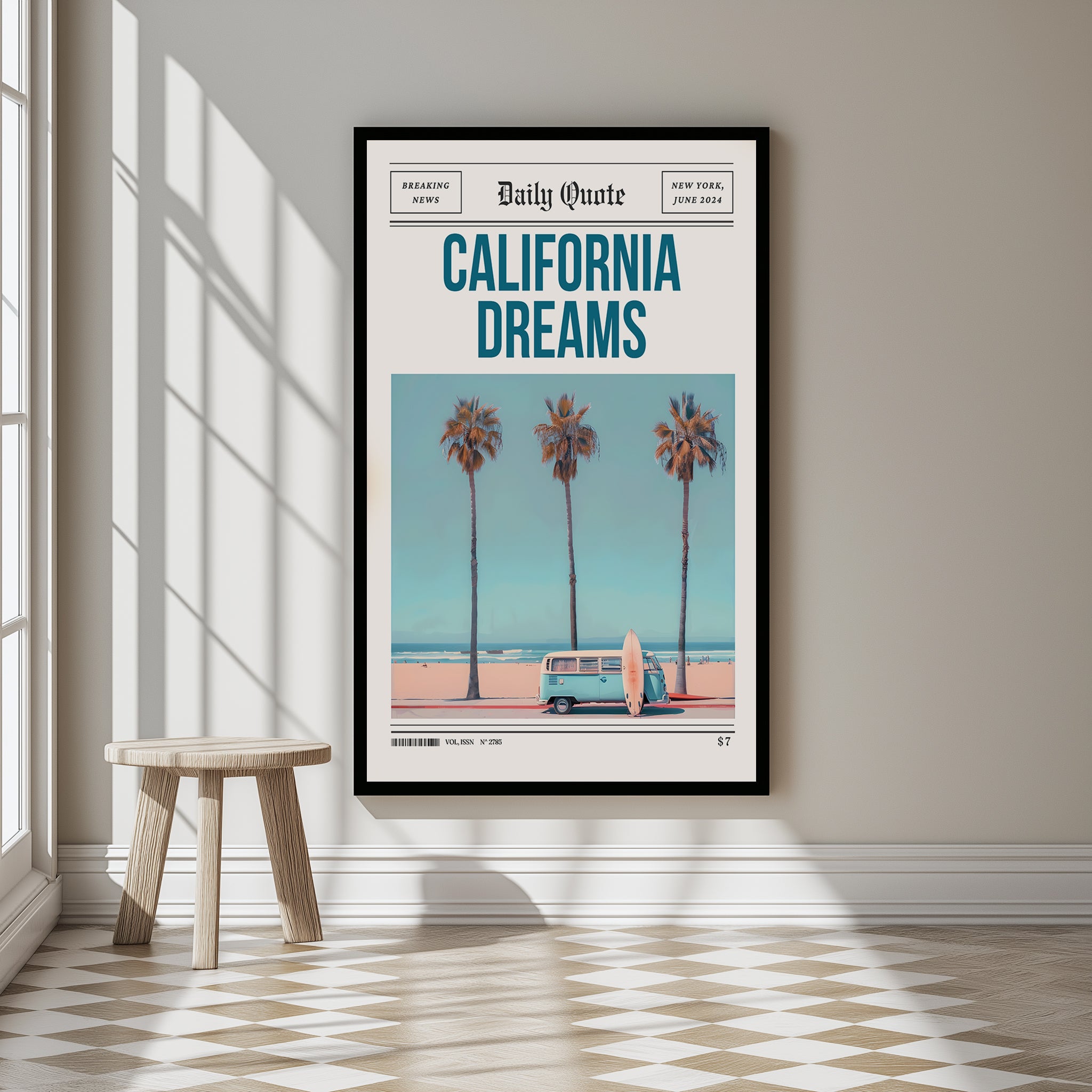 California Dreams Wall Art Print — Pacific Coast Sunset Poster