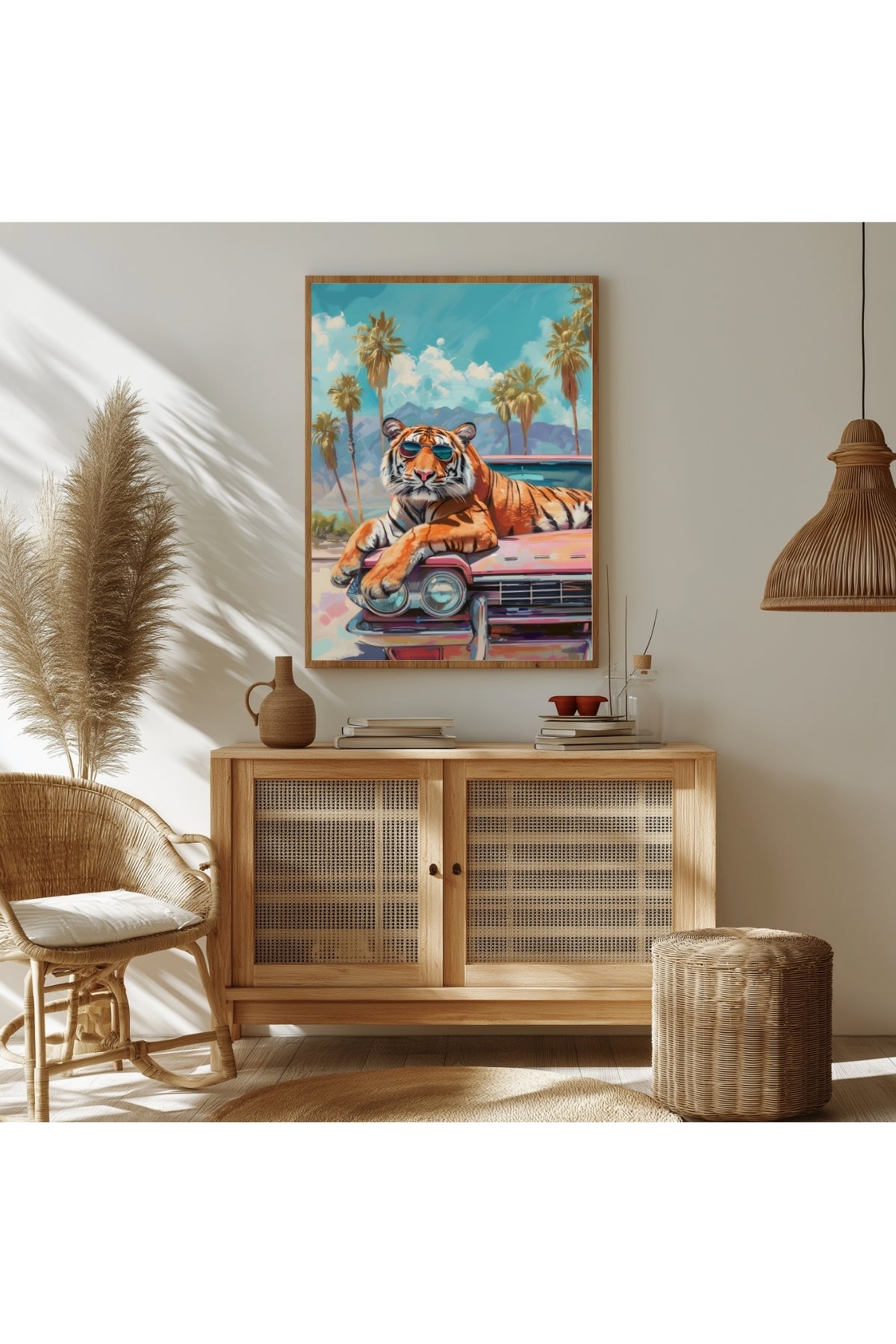 Tropical Swagger Wall Art Print — Bold Tropical Aesthetic Poster