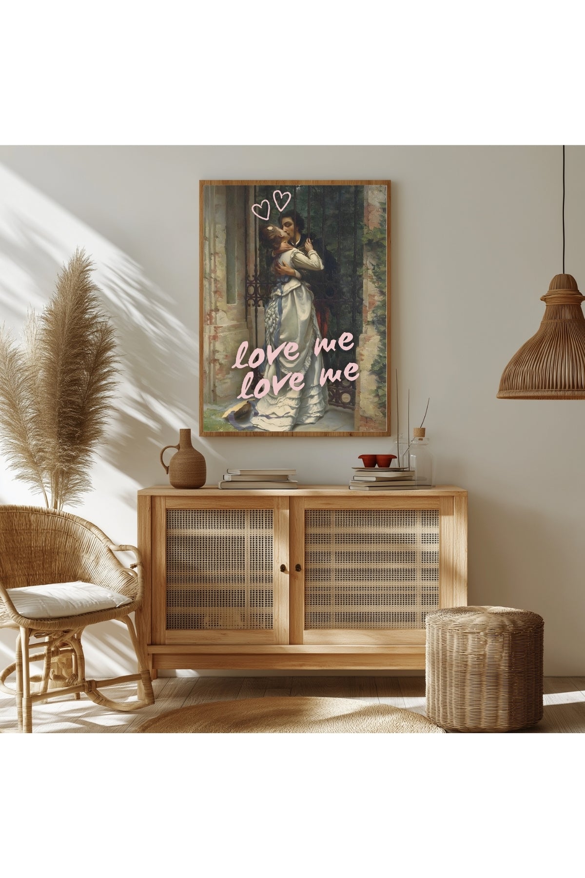 Love Me Wall Art Print — Bold Romantic Quote Poster
