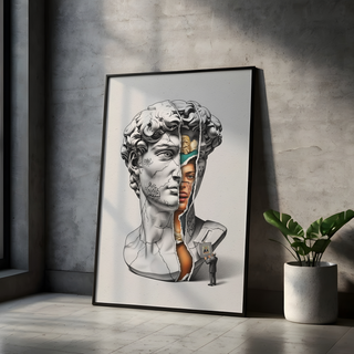 Layers — Surreal David Bust Wall Art Print