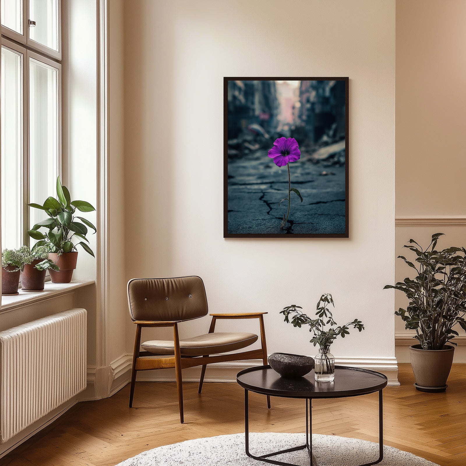 Silent Resistance Wall Art Print — Hope From Ruins Poster