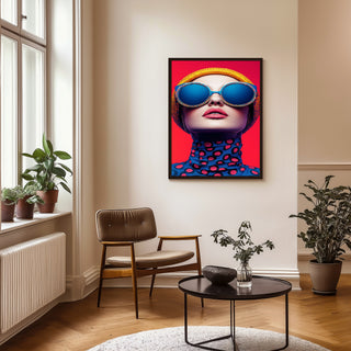 Color Burst Wall Art Print — Vibrant Pop Portrait Poster