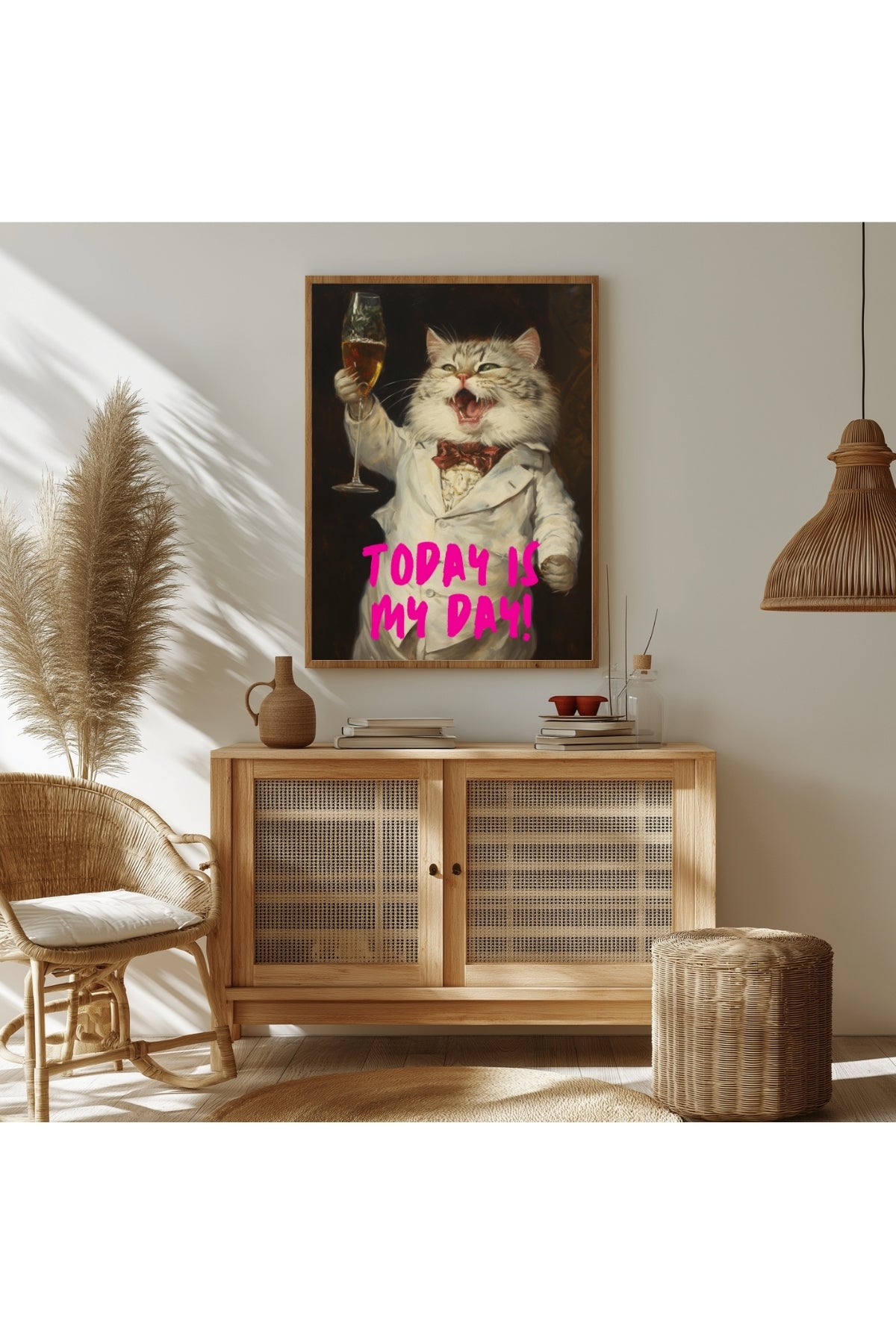 Today is My Day Wall Art Print — Bold Affirmation Quote Poster