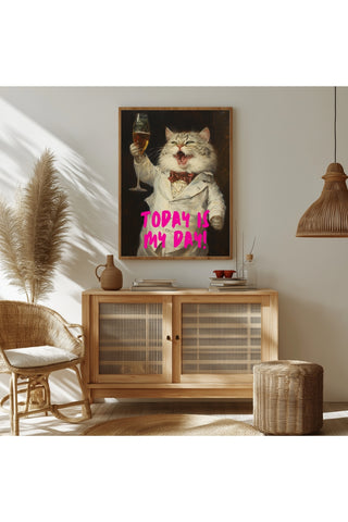 Today is My Day Wall Art Print — Bold Affirmation Quote Poster