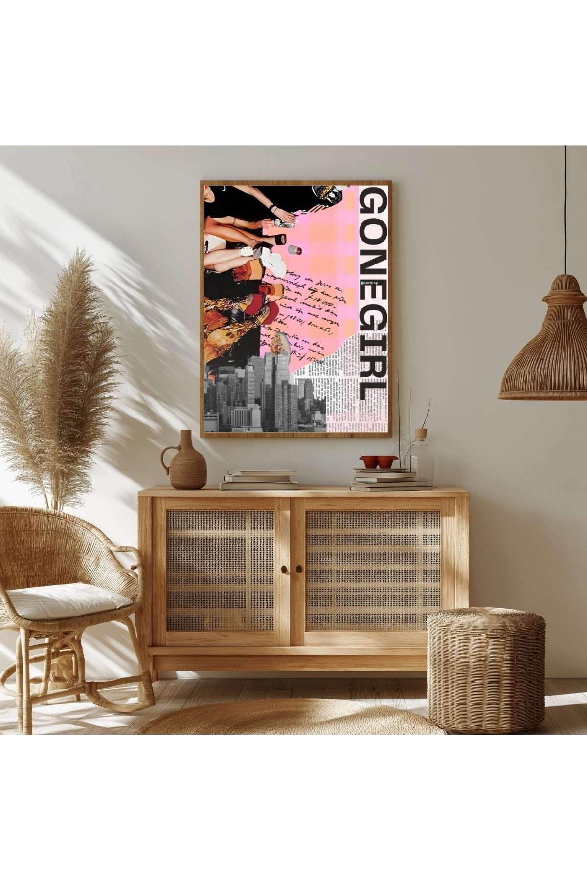 Gone Girl Wall Art Print — Bold Mysterious Quote Poster