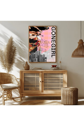 Gone Girl Wall Art Print — Bold Mysterious Quote Poster