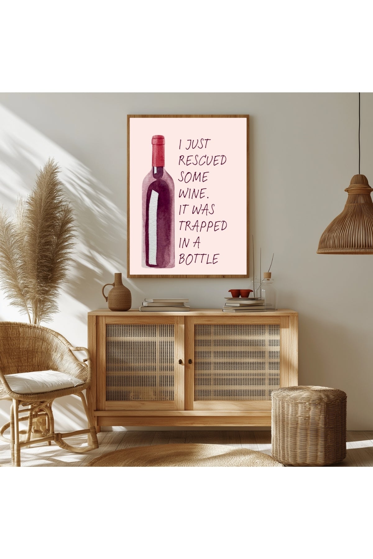 Wine Rescuer's Creed Wall Art Print — Funny Wine Lover Quote Poster