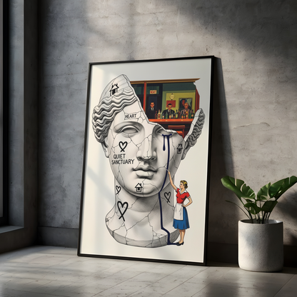 Quiet Sanctuary: Hopper Tablo Boyutlarında ve Yüksek Kaliteli Poster