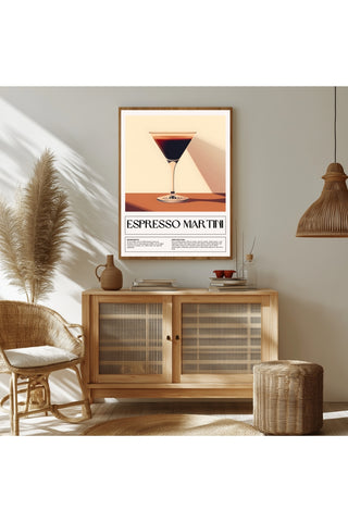 Espresso Martini Wall Art Print — Coffee Cocktail Poster