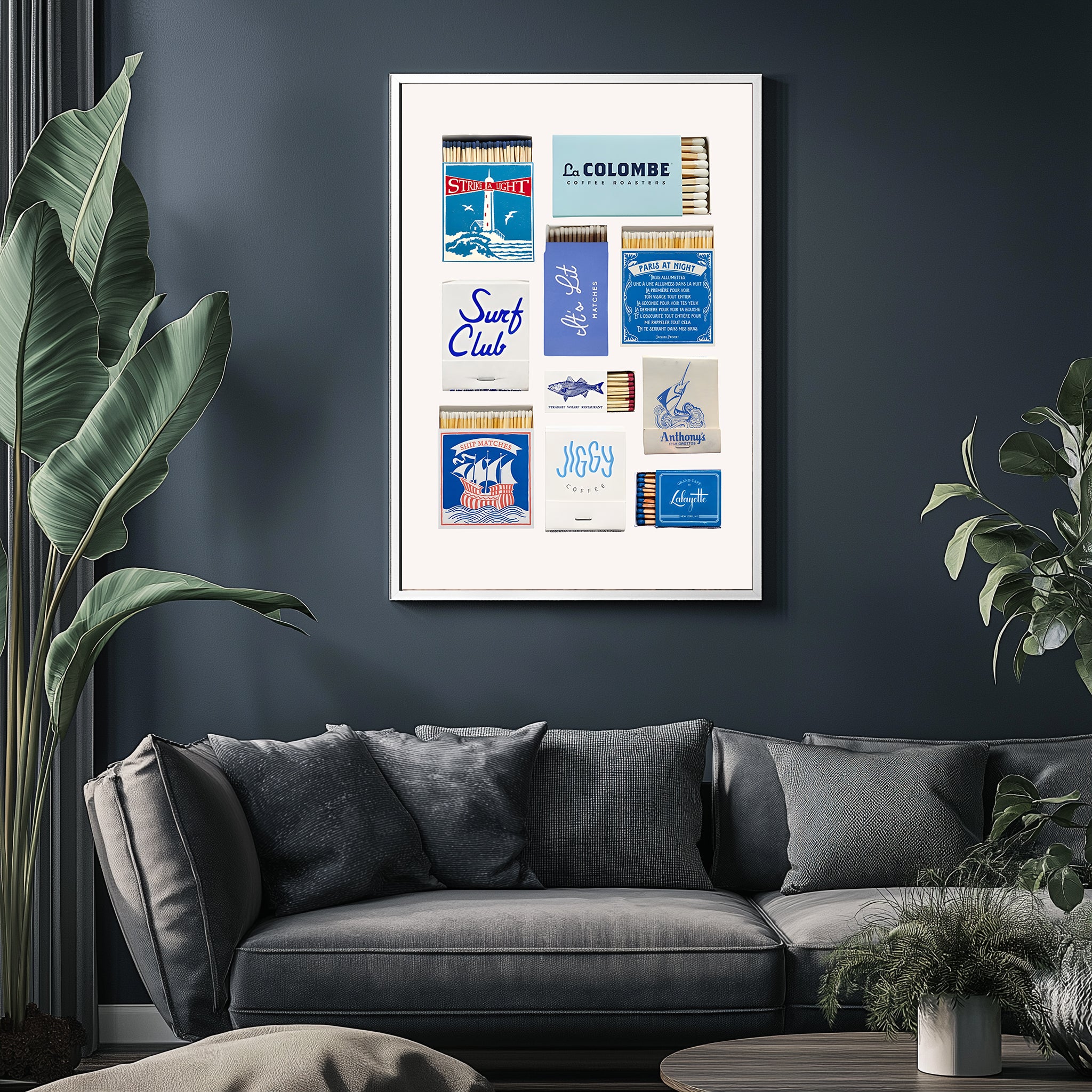 Celestia Wall Art Print — Celestial Moon & Stars Poster