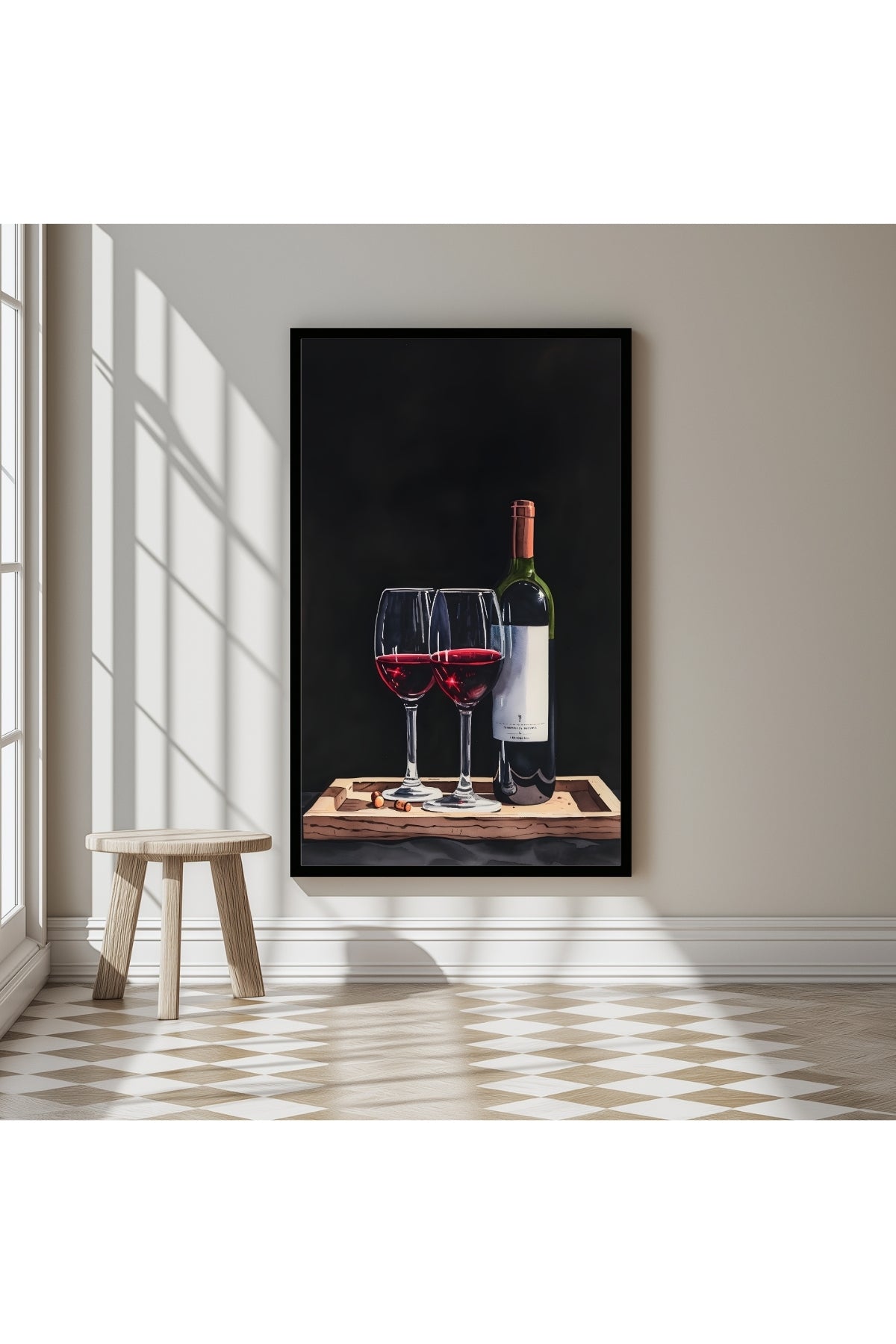 Evening Elegance Wall Art Print — Sophisticated Cocktail Hour Poster