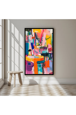 The Chaos of Energy Wall Art Print — Dynamic Abstract Poster