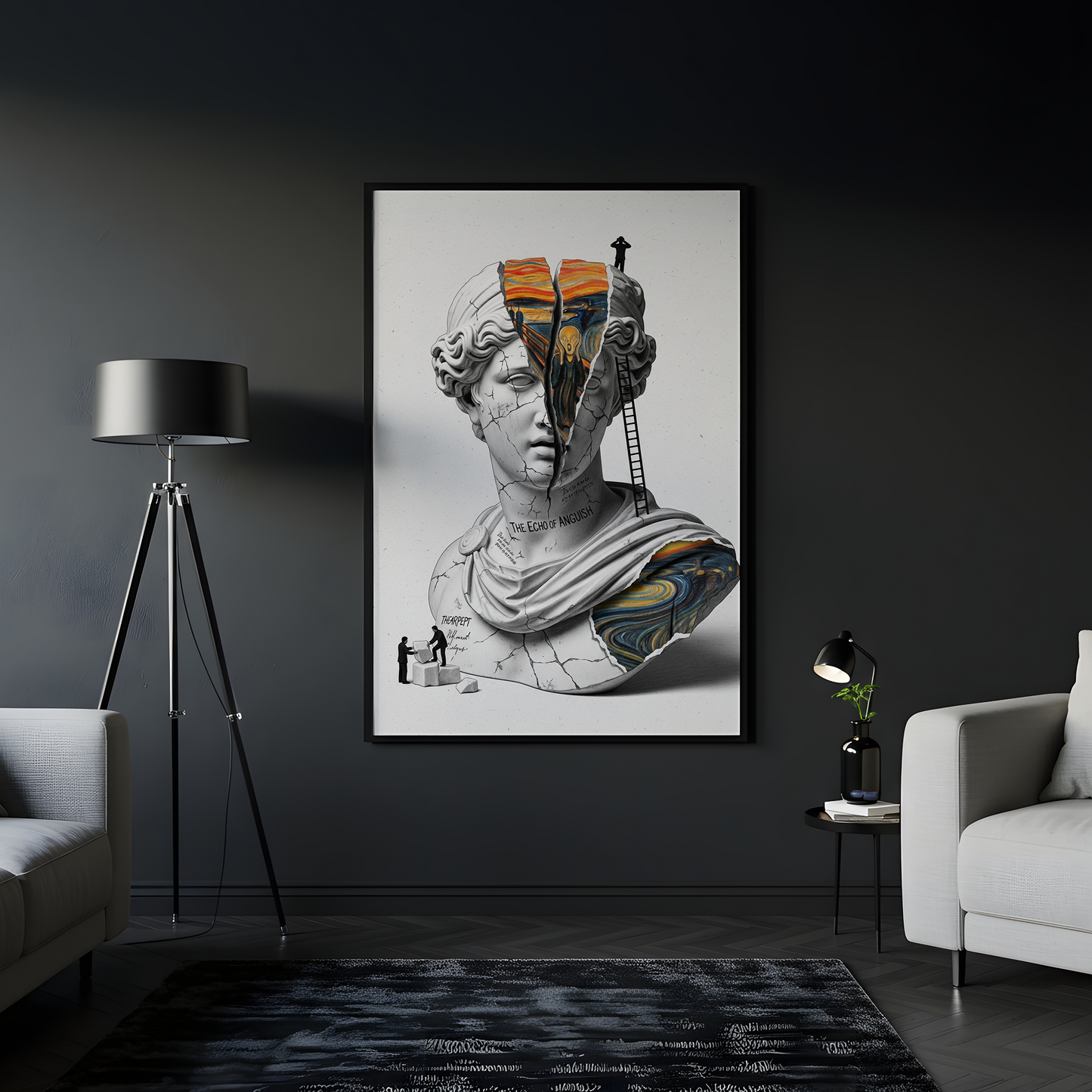 The Echo of Anguish: Çığlık Tablo Boyutlarında ve Yüksek Kaliteli Poster