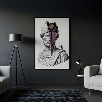 Lux Aeterna: Vitray Tablo Boyutlarında ve Yüksek Kaliteli Poster