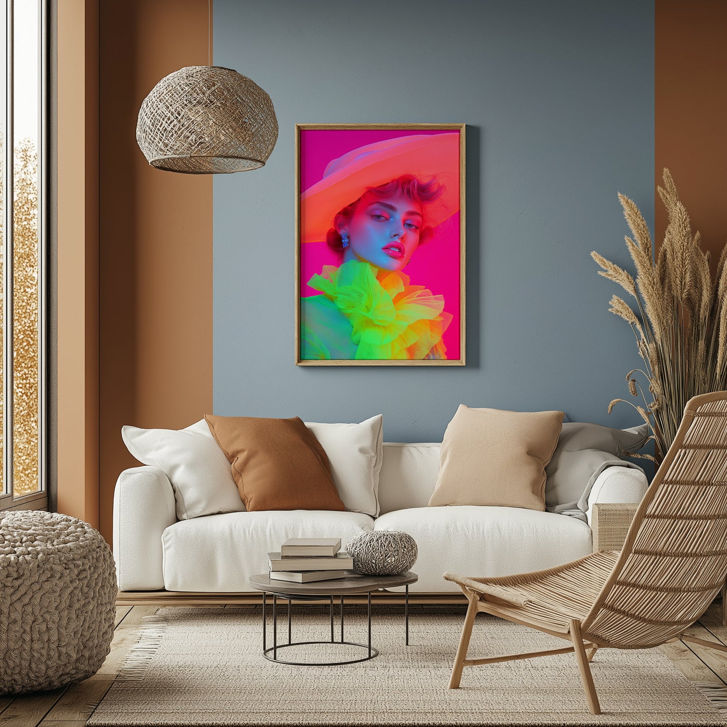 Hat and Hues Tablo Boyutlarında ve Yüksek Kaliteli Poster