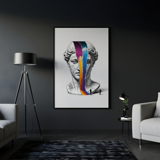 Silence — Surreal Venus Bust Wall Art Print
