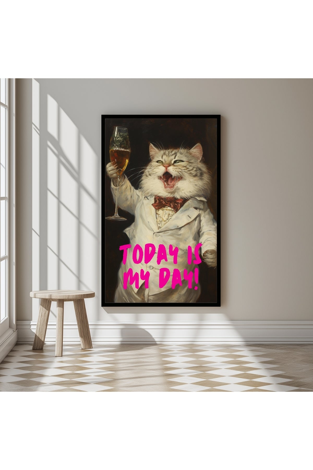Today is My Day Wall Art Print — Bold Affirmation Quote Poster