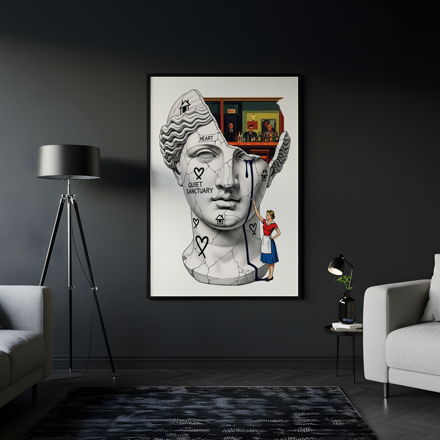 Quiet Sanctuary: Hopper Tablo Boyutlarında ve Yüksek Kaliteli Poster