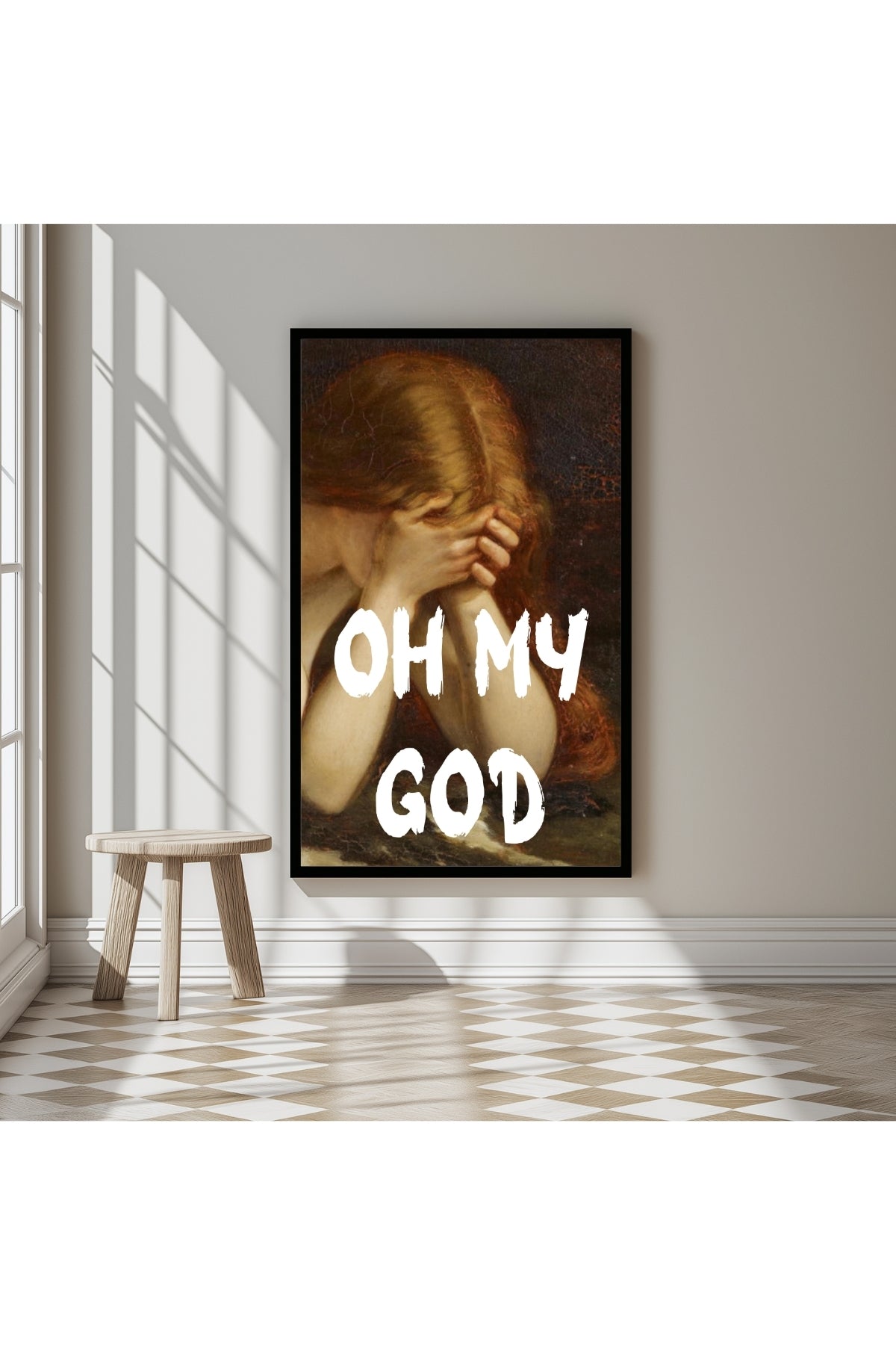 Oh My God Wall Art Print — Bold Expression Quote Poster