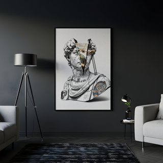 The Spark of Life — Michelangelo's Creation of Adam Wall Art Print