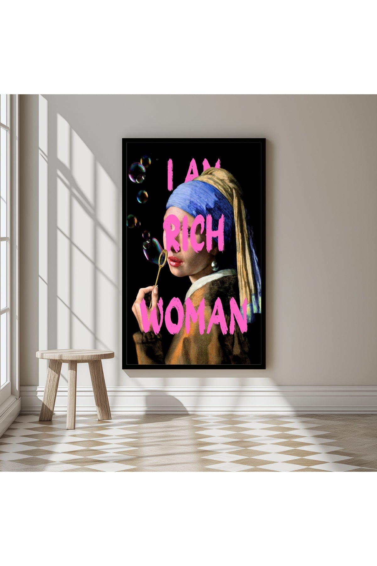She is Rich Wall Art Print — Abundance Empowerment Quote Poster