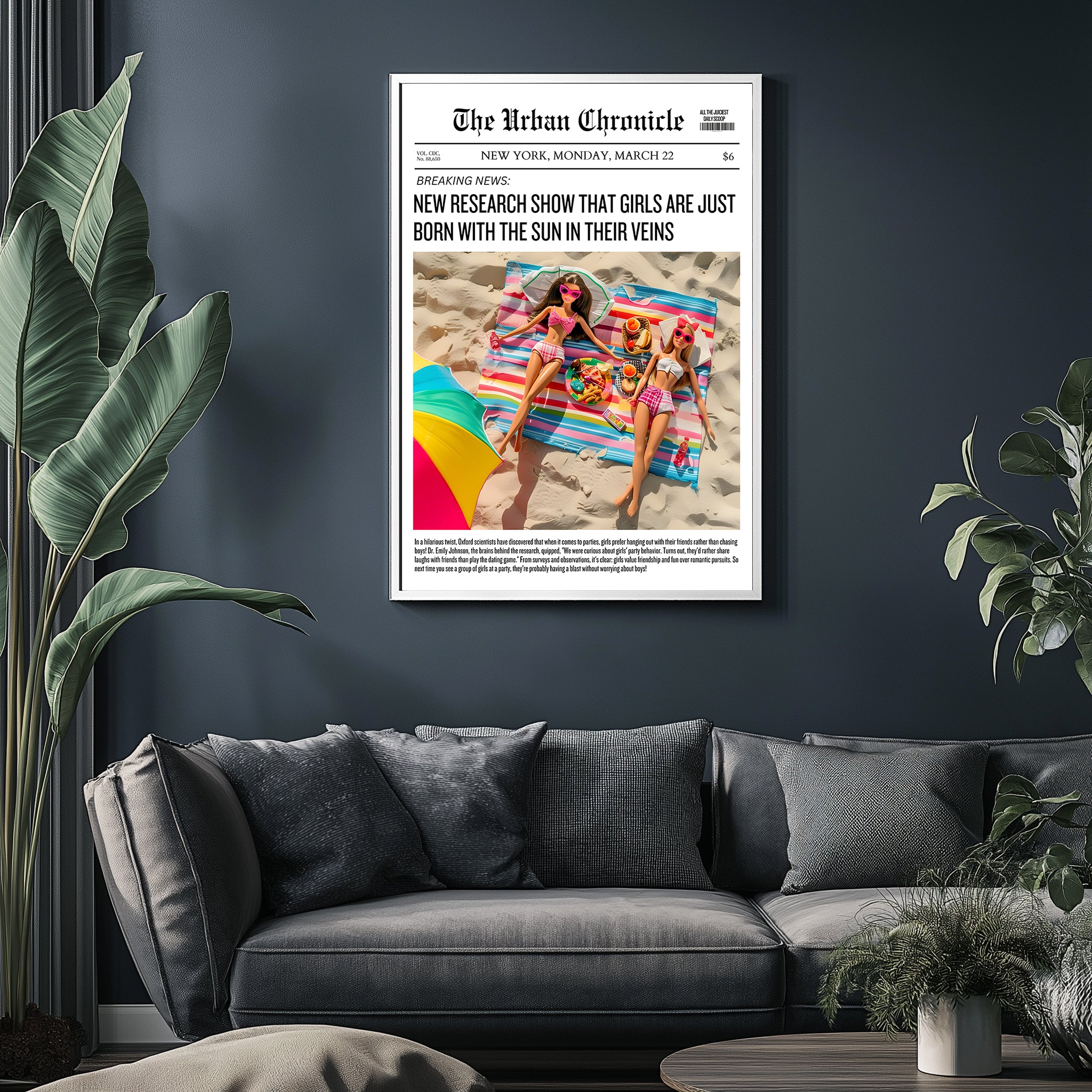 Summer Glow Wall Art Print — Golden Hour Aesthetic Poster