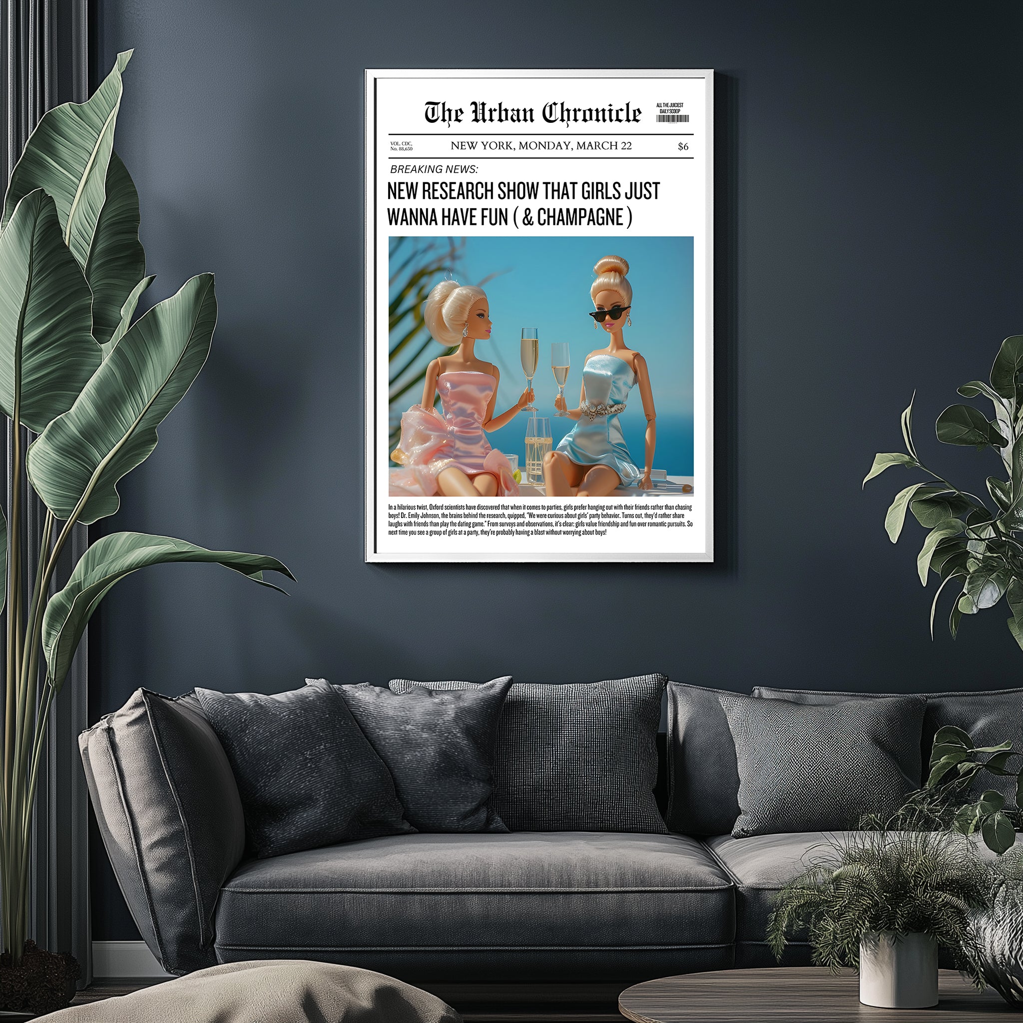 Beach Babes Wall Art Print — Coastal Summer Aesthetic Poster