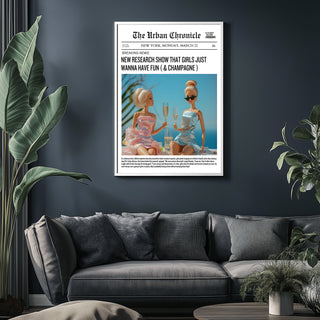 Beach Babes Wall Art Print — Coastal Summer Aesthetic Poster