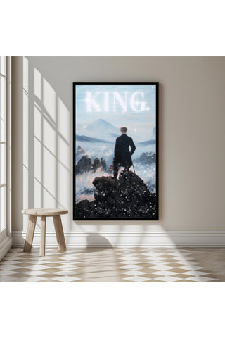 The King Wall Art Print — Bold Royal Quote Poster