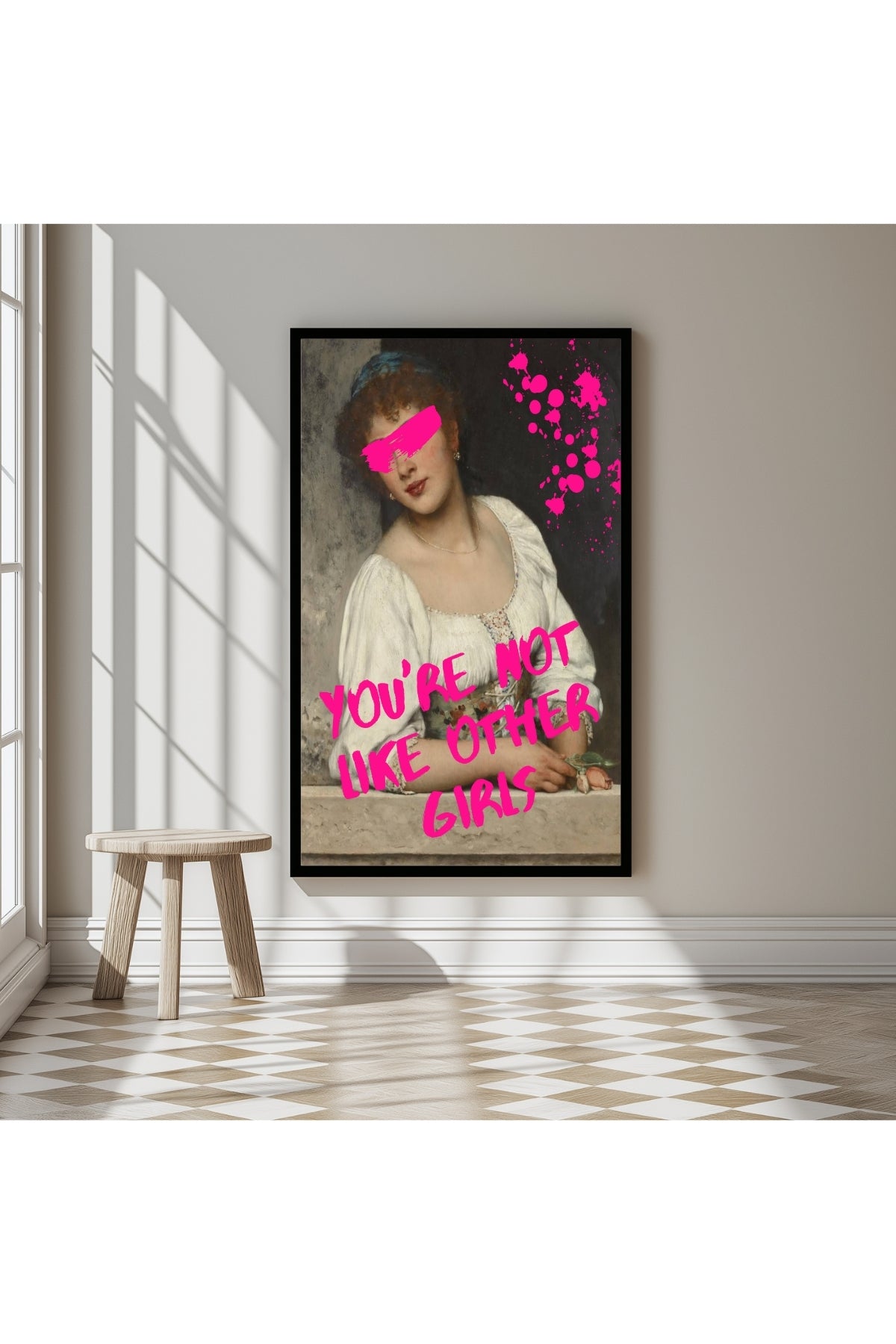 You're Not Like Other Girls Wall Art Print — Ironic Feminist Quote Poster