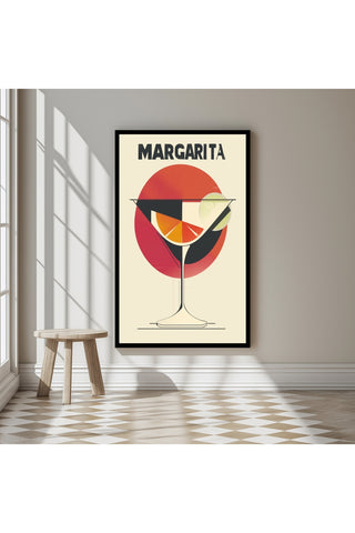 The Margarita Wall Art Print — Classic Tequila Cocktail Poster