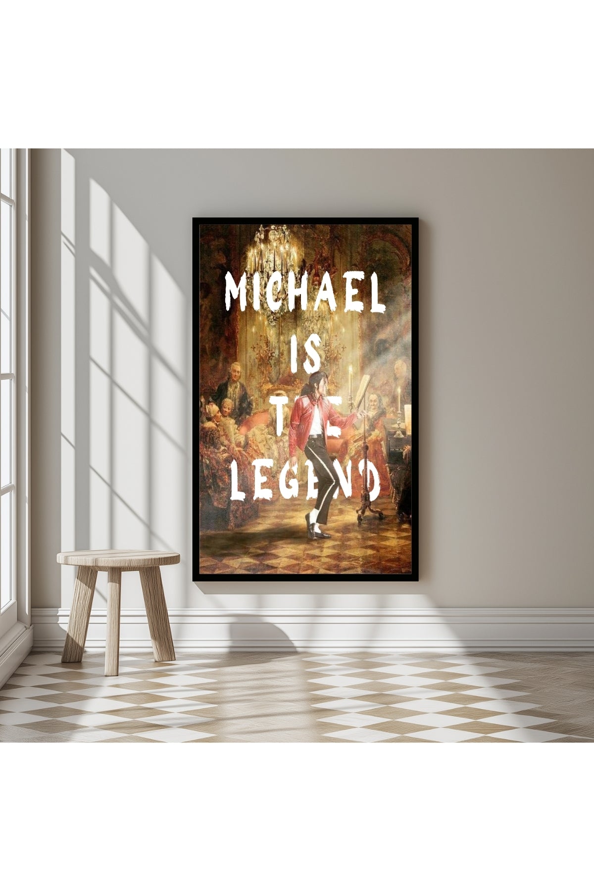 Michael Is The Legend Wall Art Print — Basketball Tribute Poster