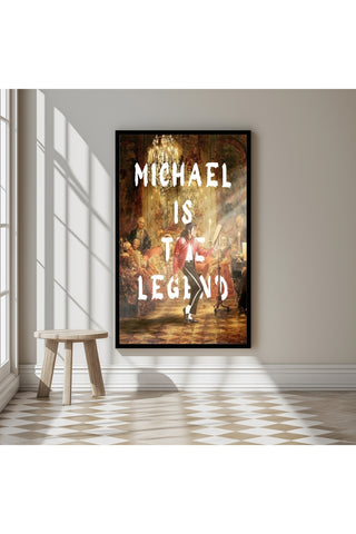 Michael Is The Legend Wall Art Print — Basketball Tribute Poster