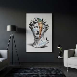 Euphoria Ballet — Surreal David Bust Wall Art Print