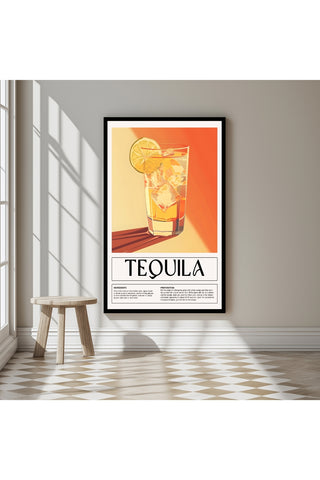 Tequila Wall Art Print — Bold Mexican Spirit Poster