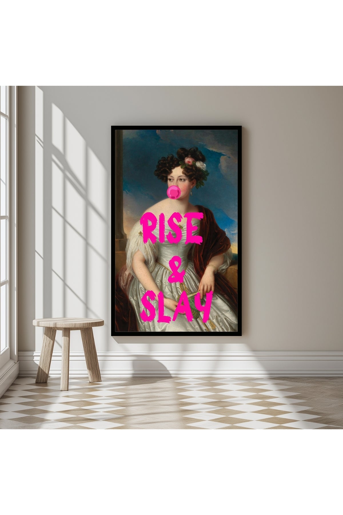 Rise & Slay Wall Art Print — Morning Motivation Quote Poster